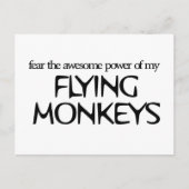 Fliegende Affen Postkarte (Vorderseite)