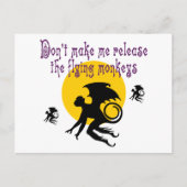 Fliegende Affen Postkarte (Vorderseite)