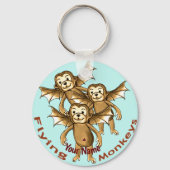 Fliegende Affen Schlüsselanhänger (Vorderseite)