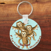 Fliegende Affen Schlüsselanhänger (Vorderseite)
