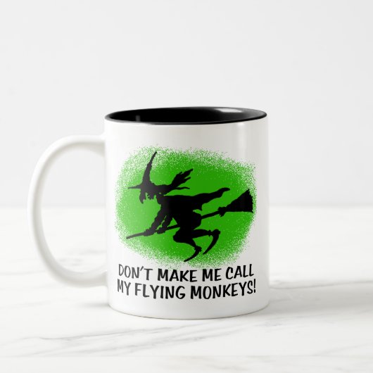 Fliegende Affen Zweifarbige Tasse (Links)