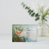 FLIEGENDE ANGELS MONOGRAM GEMSTONE VISITENKARTE (Stehend Vorderseite)