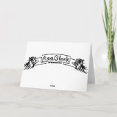 Fliegende Augen GREETING CARD Karte (Rückseite)