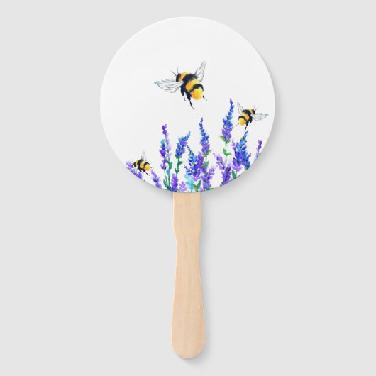 Fliegende Bienen-Handfans Fächer (Vorderseite)