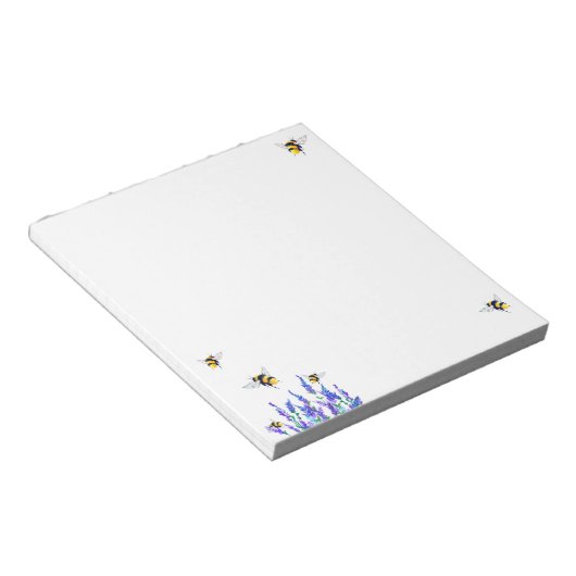 Fliegende Bienen Notizblock (angewinkelt)