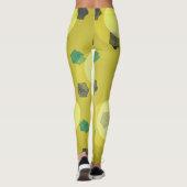 Fliegende Bücher in Grün Leggings (Rückseite)