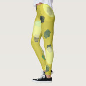 Fliegende Bücher in Grün Leggings (Links)