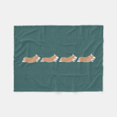 Fliegende Corgis Fleece-Decke Fleecedecke (Vorderseite (Horizontal))