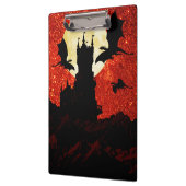 Fliegende Drachen, Klippenschloss, Vollmond, Klemmbrett (Links)