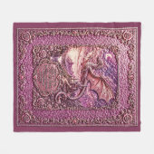 Fliegende Drachen-Rosa, während du schläfst, 3D-Ef Fleecedecke (Vorderseite (Horizontal))