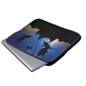 Fliegende Drachen, sternenklares Laptopschutzhülle (Vorne Knopf)
