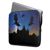 Fliegende Drachen, sternenklares Laptopschutzhülle (Vorderseite Links)