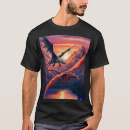 Fliegende Drachen. T-Shirt