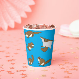 Fliegende Eichhörnchen Pappbecher