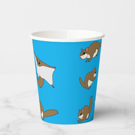 Fliegende Eichhörnchen Pappbecher (Links)