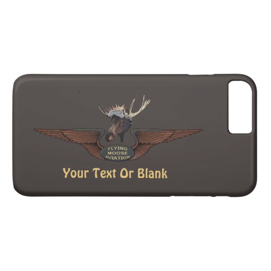 Fliegende Elch-Bushpilot-Flügel Case-Mate iPhone Hülle (Rückseite (Horizontal))