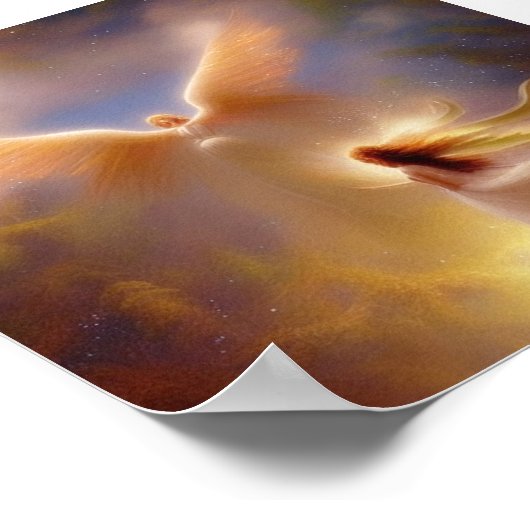 Fliegende Engel Poster (Ecke)