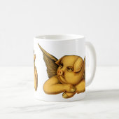 Fliegende Engel Schweine mit Flügeln Fantasy Anima Kaffeetasse (VorderseiteRechts)
