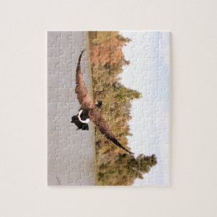 fliegende Ente über Wasser Fotografie Puzzle