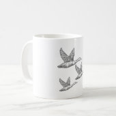 Fliegende Enten Kaffeetasse (Vorderseite Links)
