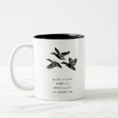 Fliegende Enten Zweifarbige Tasse (Links)