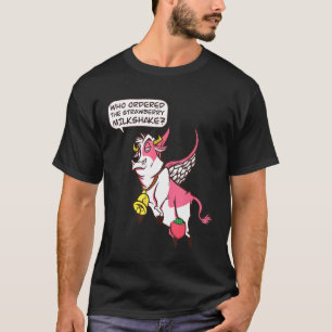 Fliegende Erdbeerkuh I Erdbeer-Milchshake I Ani T-Shirt