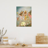 Fliegende Fairies Whimsical Magical Mairytale Poster (Küche)