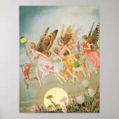 Fliegende Fairies Whimsical Magical Mairytale Poster (Vorne)