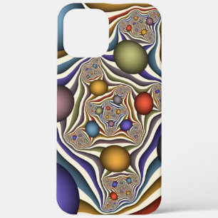 Fliegende farbenfrohe moderne abstrakte Fractal-Ku Case-Mate iPhone Hülle