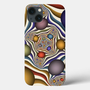 Fliegende, farbenfrohe, moderne, abstrakte Fraktal Case-Mate iPhone Hülle