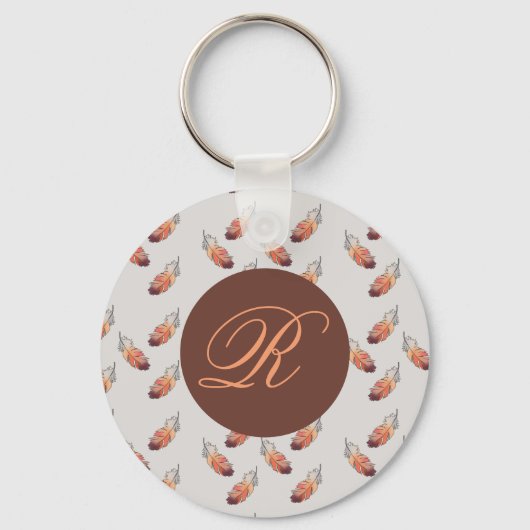 fliegende Federn Schlüsselanhänger (Vorderseite)