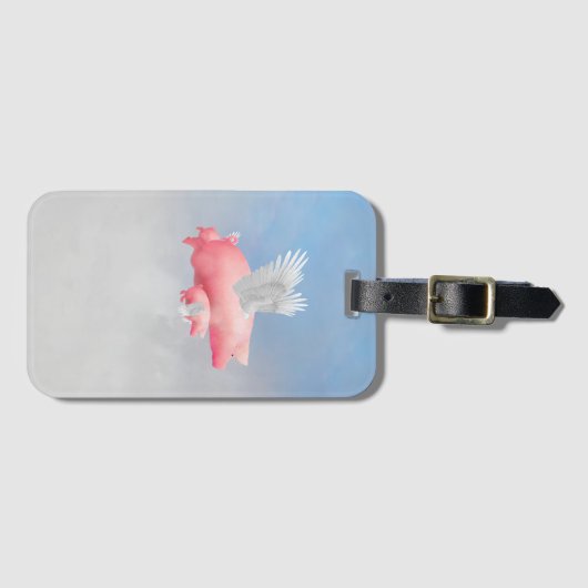 Fliegende Ferkel Gepäckanhänger (Vorderseite (Horizontal))