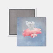 Fliegende Ferkel Magnet (Vorderseite/Rückseite)