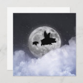 Fliegende Ferkel-Merkkarte Mitteilungskarte (Vorne/Hinten)