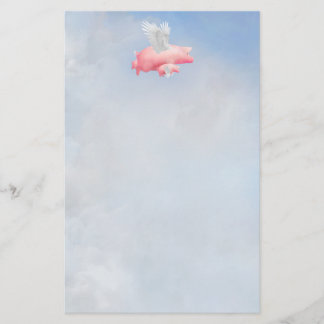 Fliegende Ferkel mit ihrer Mutterleihe Briefpapier