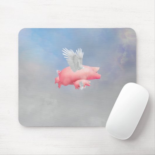 Fliegende Ferkel Mousepad (Mit Mouse)
