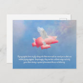 Fliegende Ferkel Postkarte (Vorne/Hinten)