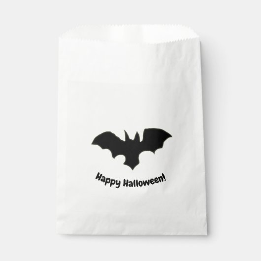 Fliegende Fledermaus auf gelber Gefallenstüte Geschenktütchen (Vorderseite)