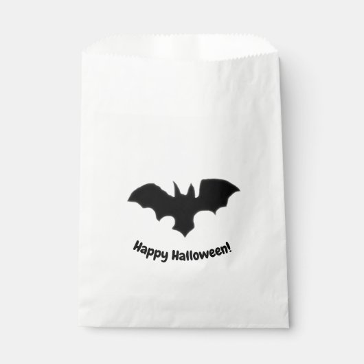 Fliegende Fledermaus auf weiß Geschenktütchen (Vorderseite)
