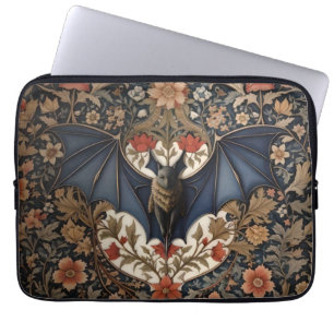 Fliegende Fledermaus - Moderne William Morris Blum Laptopschutzhülle