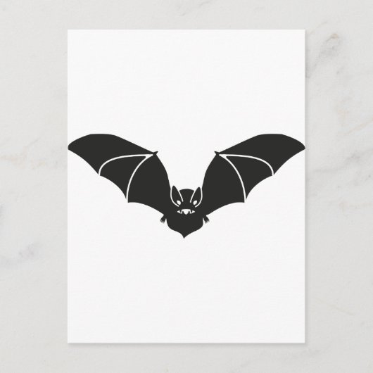Fliegende Fledermaus Postkarte (Vorderseite)