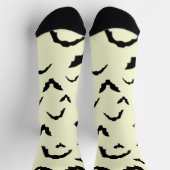 Fliegende Fledermäuse auf Gelb Socken (Oben)