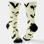 Fliegende Fledermäuse auf Gelb Socken (Gewinkelt)