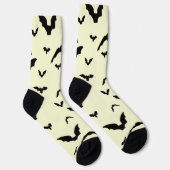 Fliegende Fledermäuse auf Gelb Socken (Rechts)
