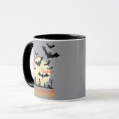 Fliegende Fledermäuse Kaffeetasse (Vorderseite Links)