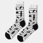 Fliegende Fledermäuse Socken (Linkes Detail)