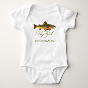 Fliegende Forelle Baby Strampler