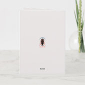 Fliegende Fox-Grußkarte Ankündigung (Rückseite)