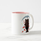 Fliegende Fox-Tasse Zweifarbige Tasse (VorderseiteRechts)