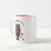 Fliegende Fox-Tasse Zweifarbige Tasse (Vorderseite Links)